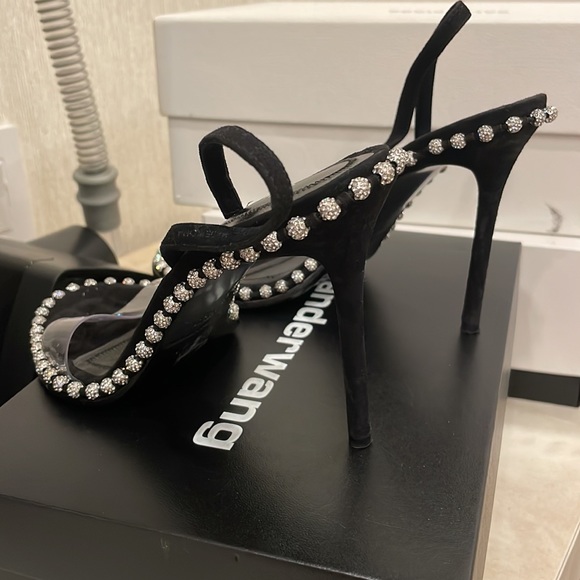 Alexander Wang Nova Crystal High Heel Sandal with PVC - Picture 4 of 10
